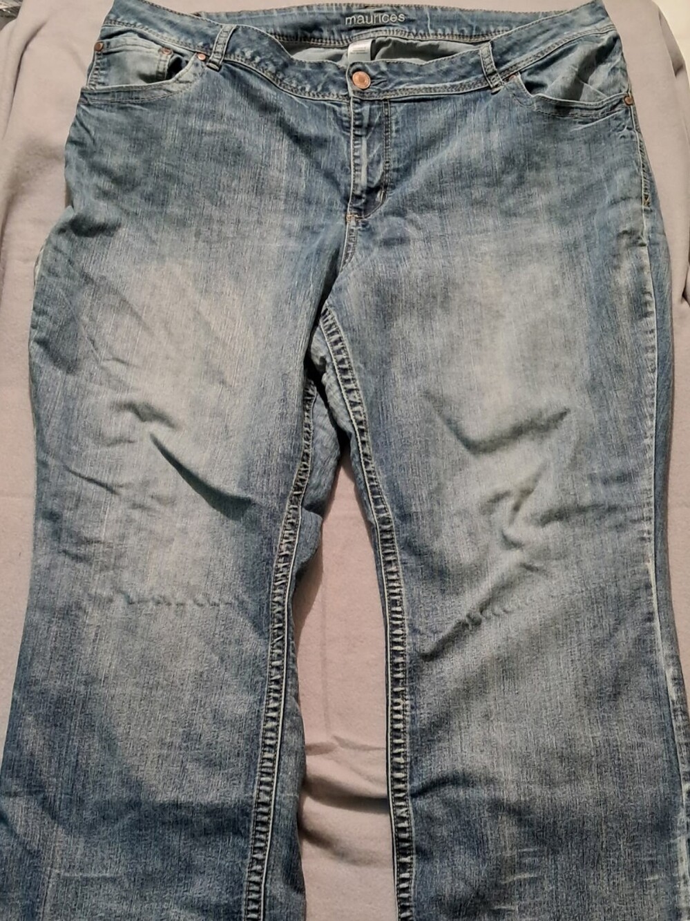 Maurices Dark Blue Straight Leg Jeans